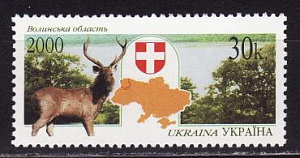 Украина _, 2000, Регионы (III), Волынская область, 1 марка